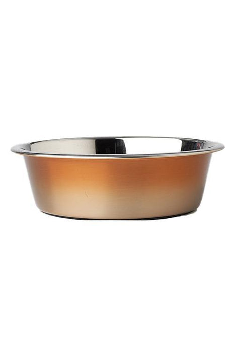 copper dog bowl