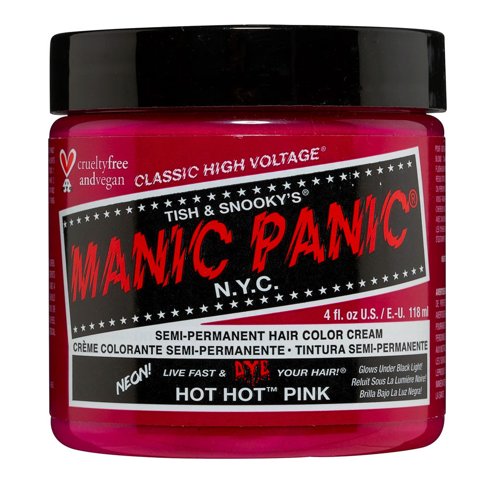 Manic Panic Hair Dye Classic High Voltage - Neon UV Hot Hot Pink – www