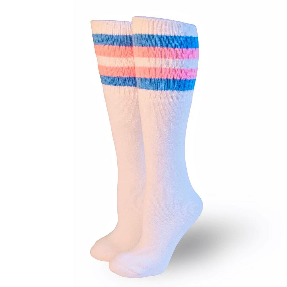 Pride Socks - Transcend Tube Socks White (Knee High) – www ...