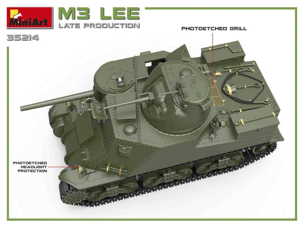 Miniart 1 35 M3 Lee Late Production Tank Kit Red Star Hobbies