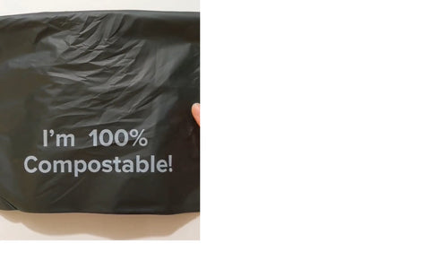 "I'm 100% compostable!" polymailer