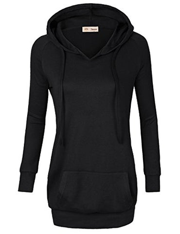 Womens Long Sleeves With Pocket Coat Jacket Hooded Sweatshirt Wrapped ...