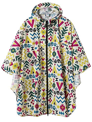 Women Rain Jacket Hooded Coat with Pockets Outdoors