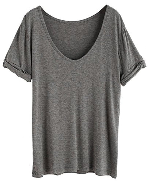 Women's Summer Short Sleeve Loose Casual Tee T-Shirt – Dresscount