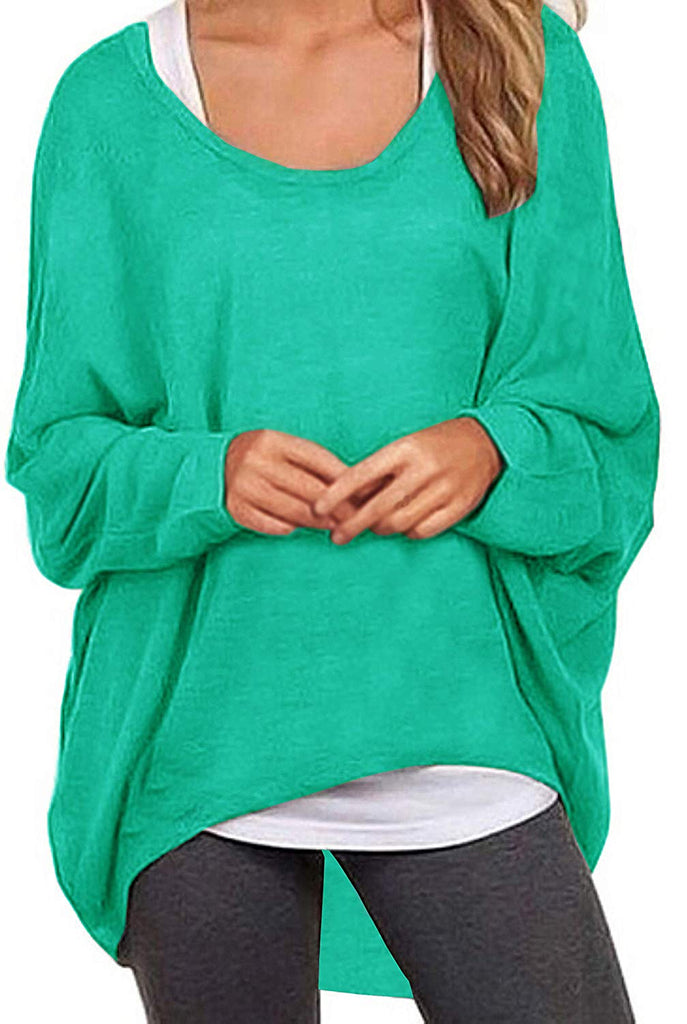 Women's Sweater Casual Oversized Baggy Loose Fitting Shirts Batwing Sl –  Dresscount