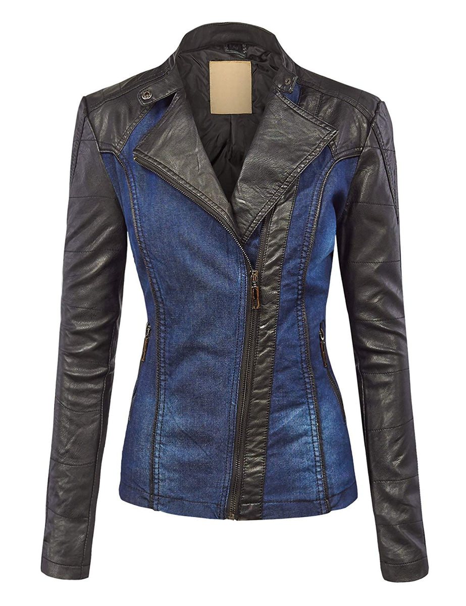 Womens Hooded Faux leather Jacket – Dresscount