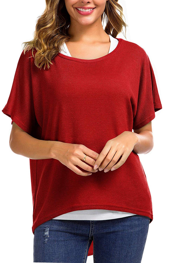 Women's Sweater Casual Oversized Baggy Loose Fitting Shirts Batwing Sl –  Dresscount