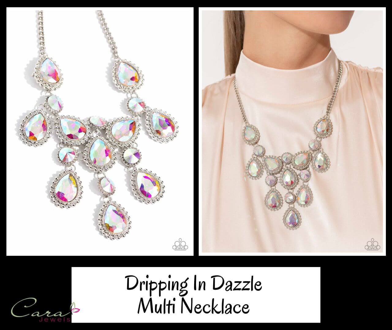 Paparazzi Dripping in Dazzle Multi Necklace on CarasShop