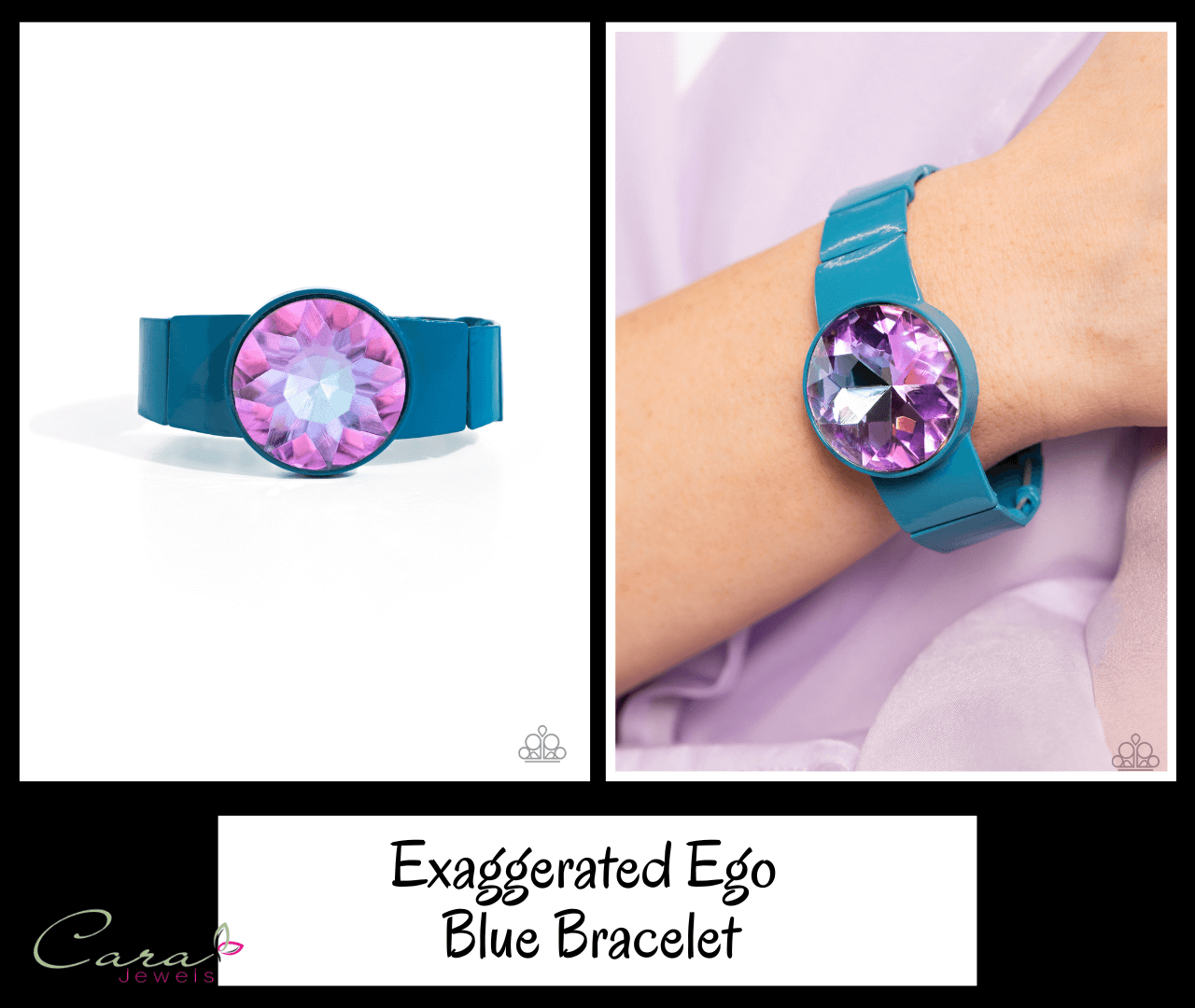 Paparazzi Exaggerated Ego Blue Bracelet