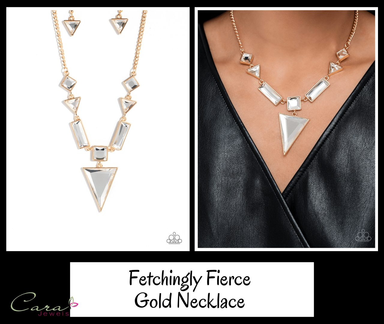 Paparazzi Fetchingly Fierce Gold Necklace