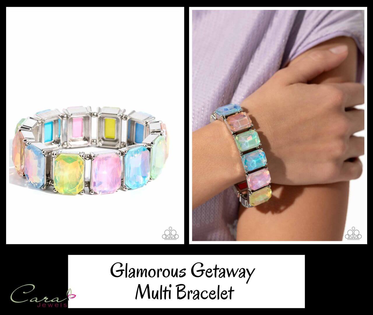 Paparazzi Glamorous Getaway Multi Bracelet on CarasShop.com