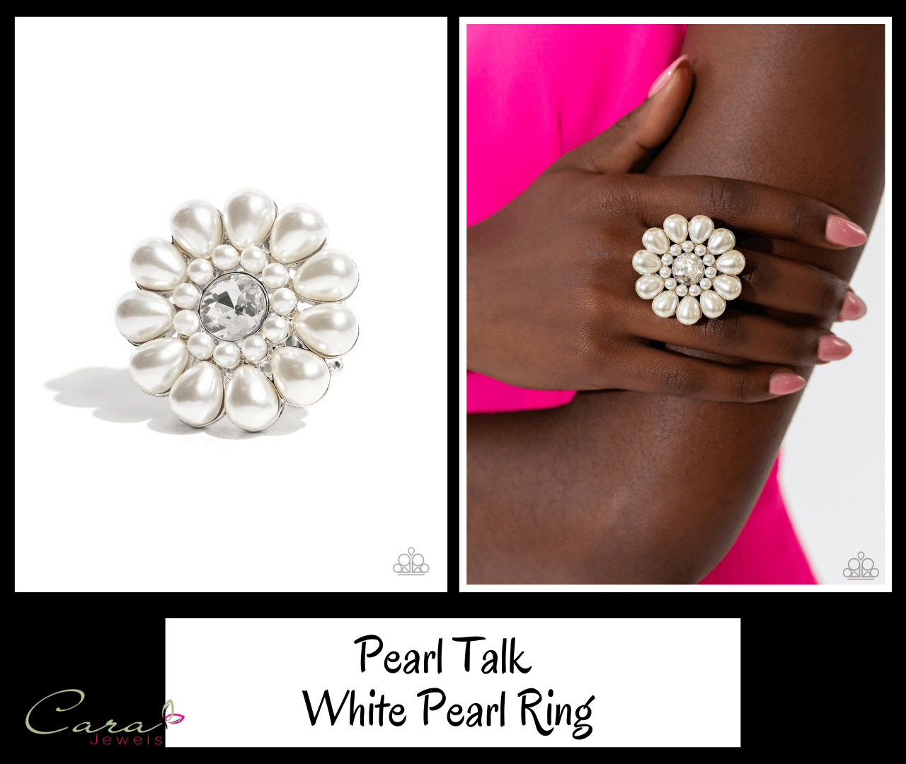 Paparazzi Pearl Talk White Pearl Ring