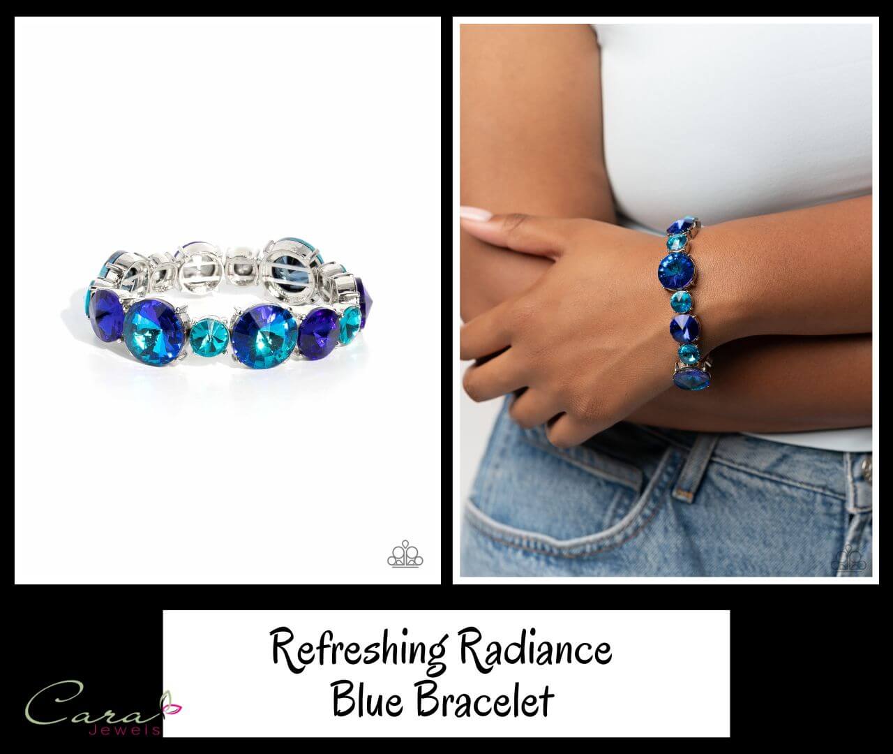 Paparazzi Refreshing Radiance Blue Bracelet on CarasShop.com