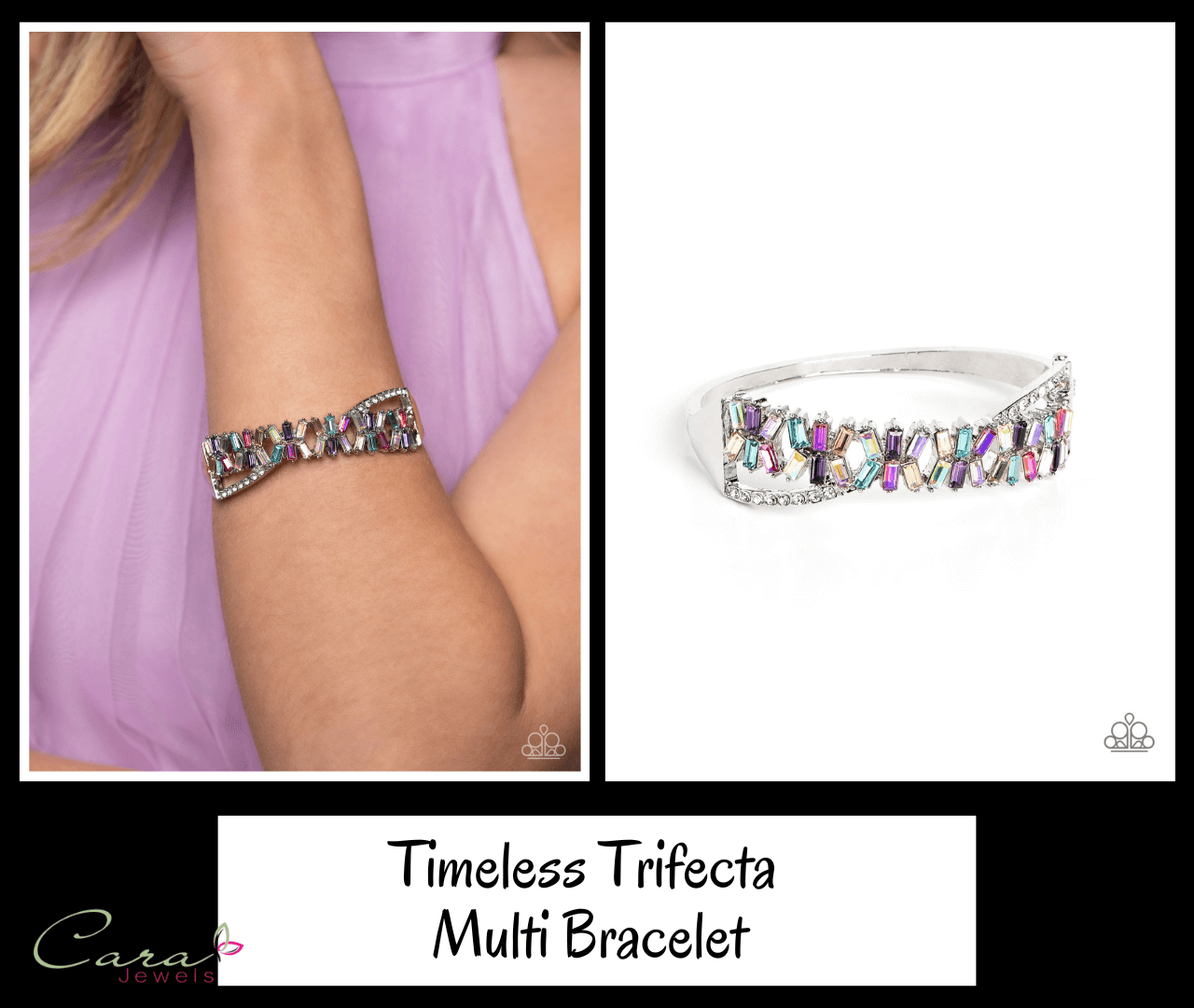 Paparazzi Timeless Trifecta Multi Bracelet collage - Life of the Party May 2023 on CarasShop.com