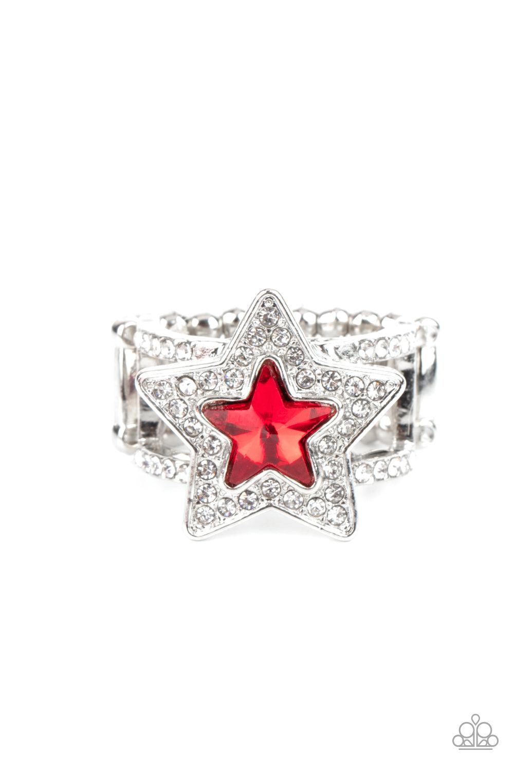 Paparazzi Kinda a Big Deal Red Rhinestone Ring