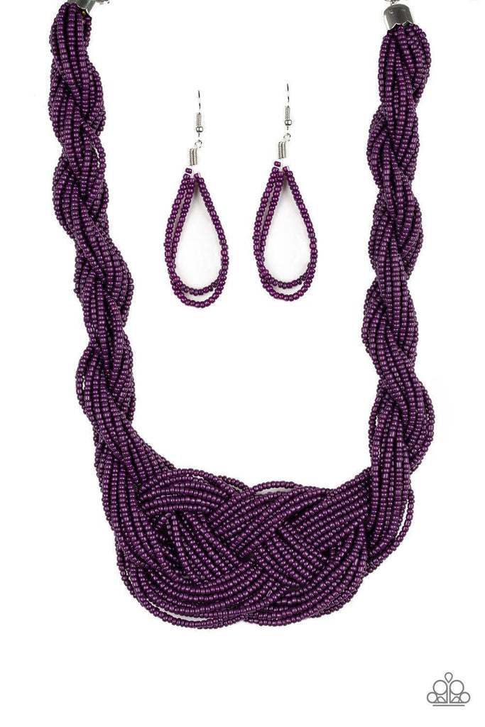 Voyager Vibes - purple - Paparazzi necklace – JewelryBlingThing