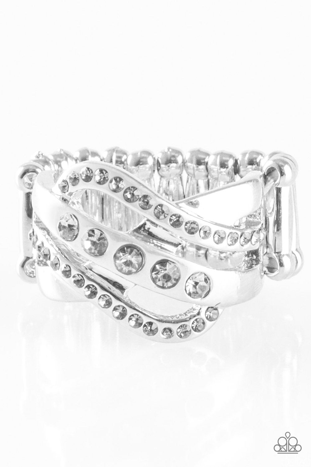 Paparazzi Flirting With Sparkle Silver Ring | CarasShop
