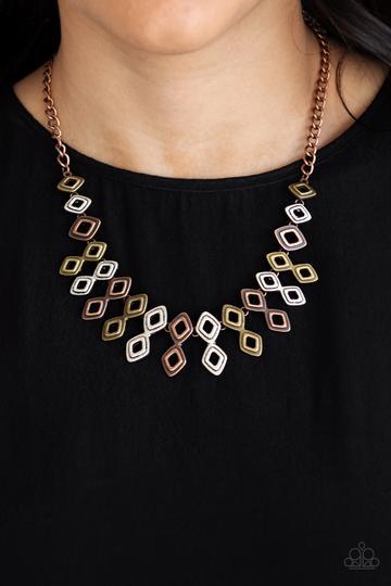 Silver & Copper Chime Necklace – New Territory