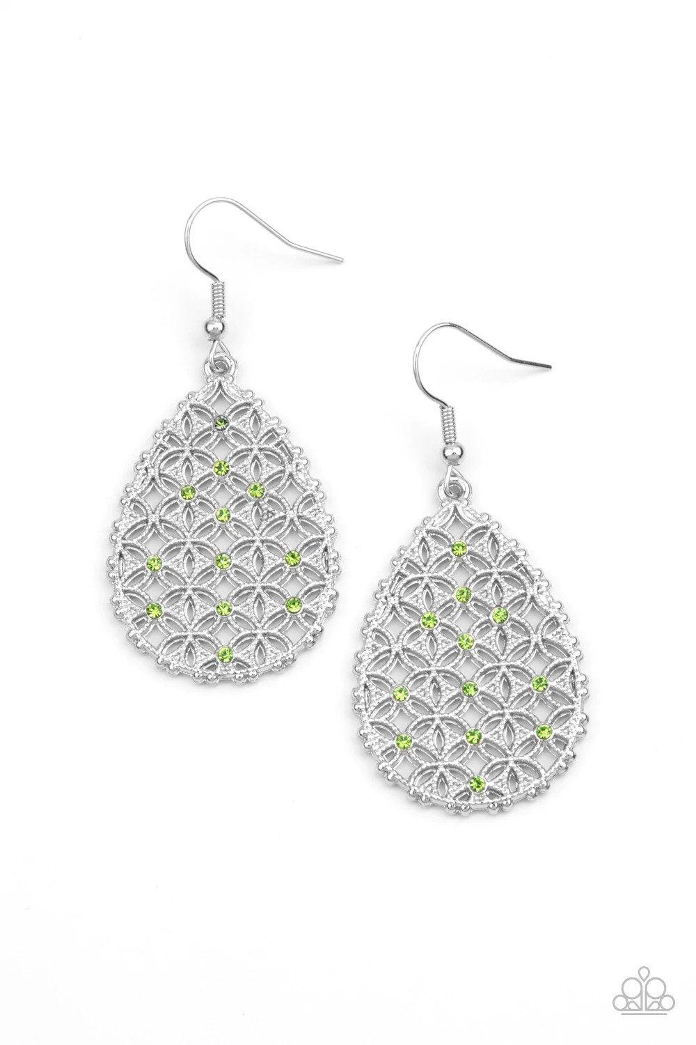 Serving Up Sparkle - Green Earrings - Paparazzi Accessories – Bedazzle Me  Pretty Mobile Fashion Boutique