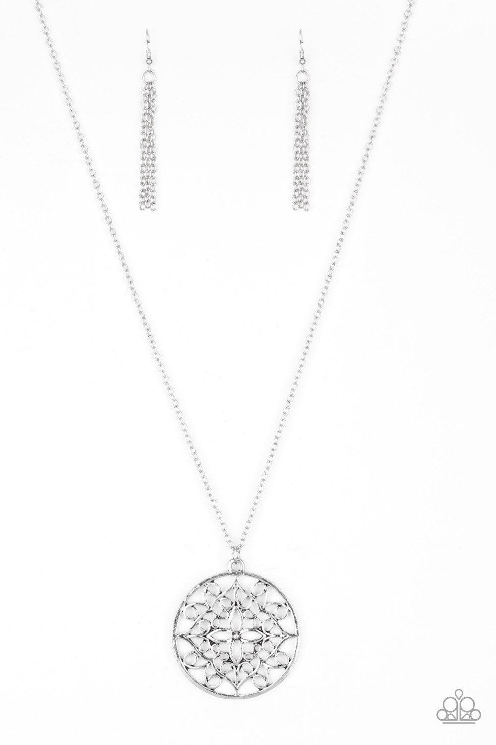 Paparazzi Mandala Melody Silver Necklace | CarasShop.com