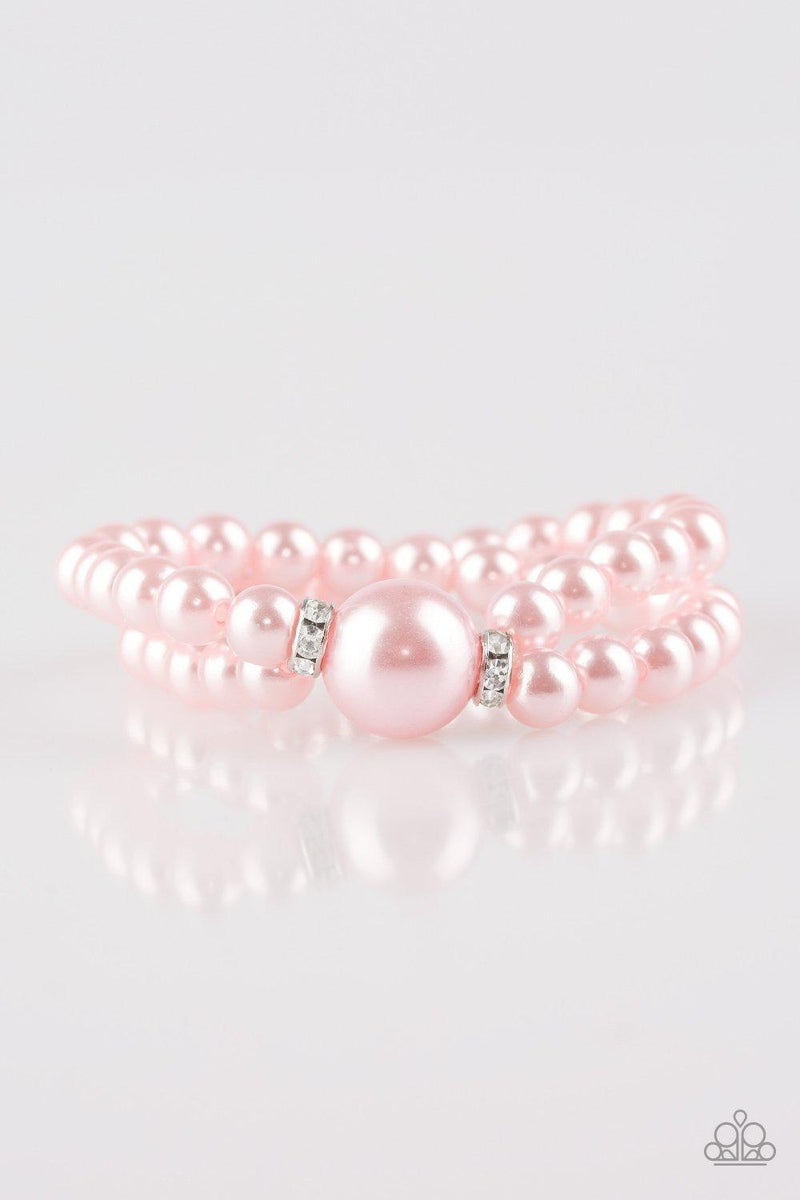 Romantic Redux Pink Pearl Bracelet | Paparazzi Accessories $5 Jewelry