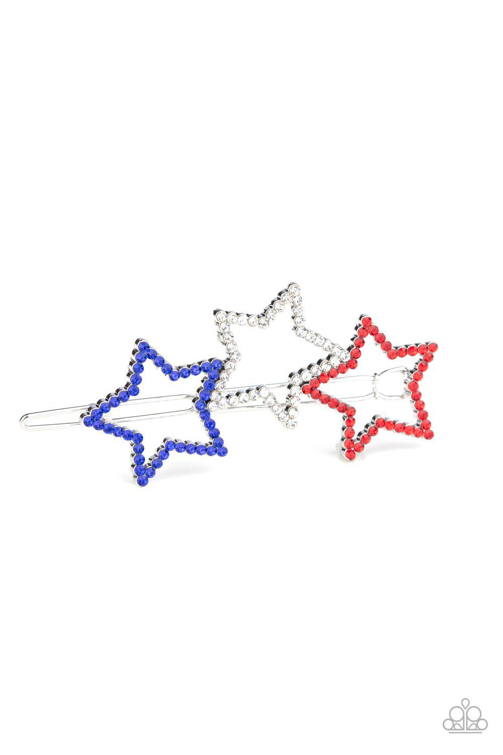 red white and blue hair accessories