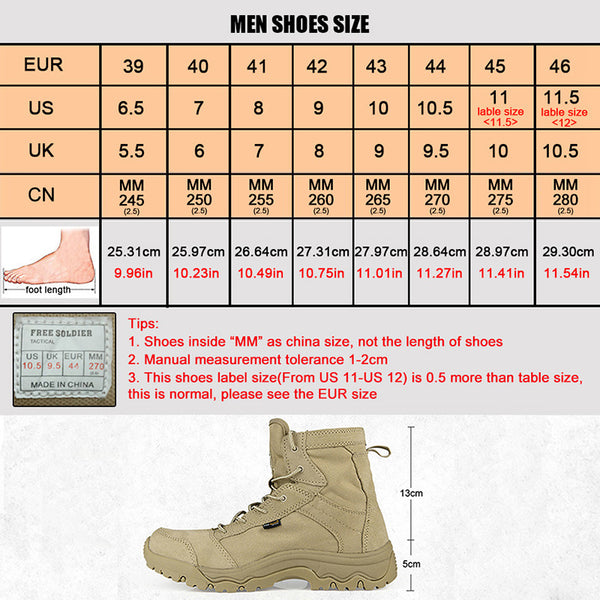 Free Soldier Tactical Camping Boots | www.gomensfitness.com