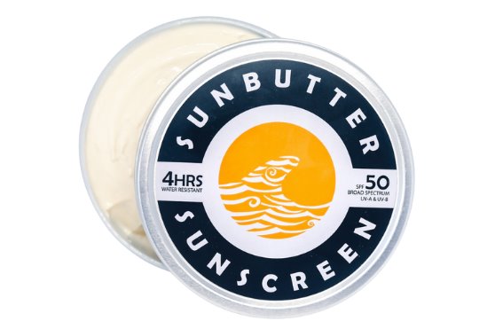 Things to look for in kids sunscreen - a tin of SunButter reef safe sunscreen