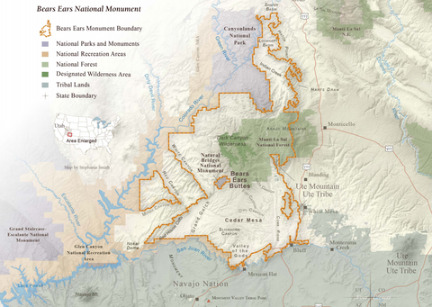 Bears Ears National Monument Map
