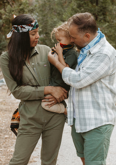 a person holding a baby