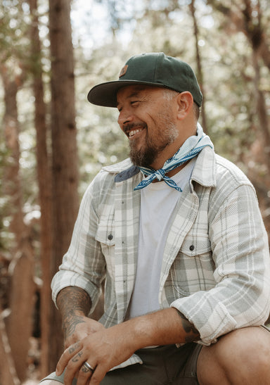 a man wearing a hat and a bow tie