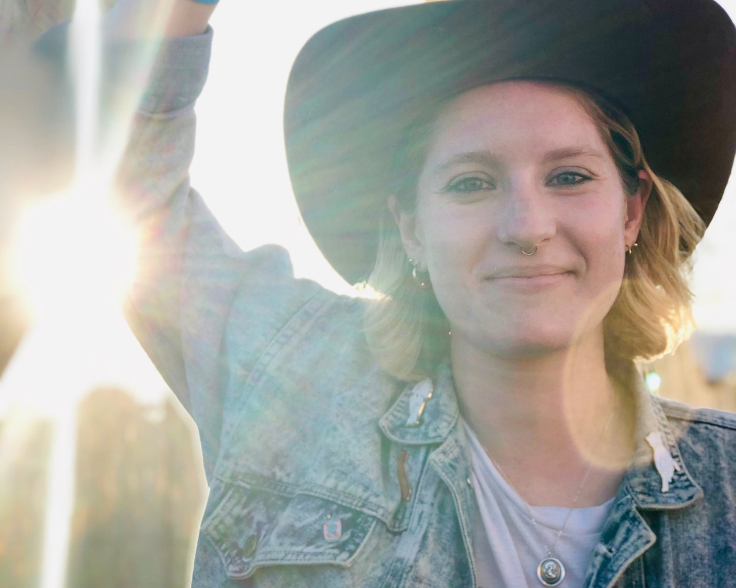 a person wearing a hat