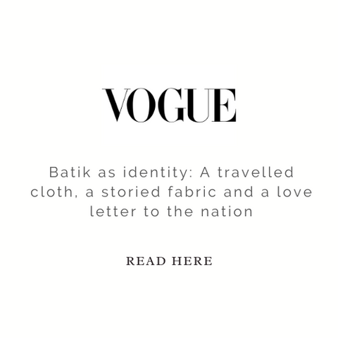 Batik as identity: A travelled cloth, a storied fabric and a love letter to the nation