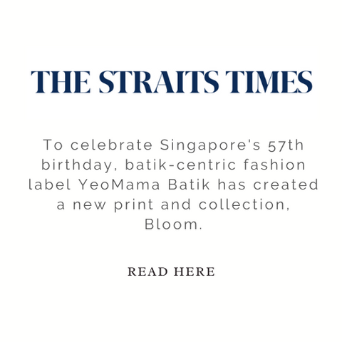 To celebrate Singapore's 57th birthday, batik-centric fashion label YeoMama Batik has created a new print and collection, Bloom.