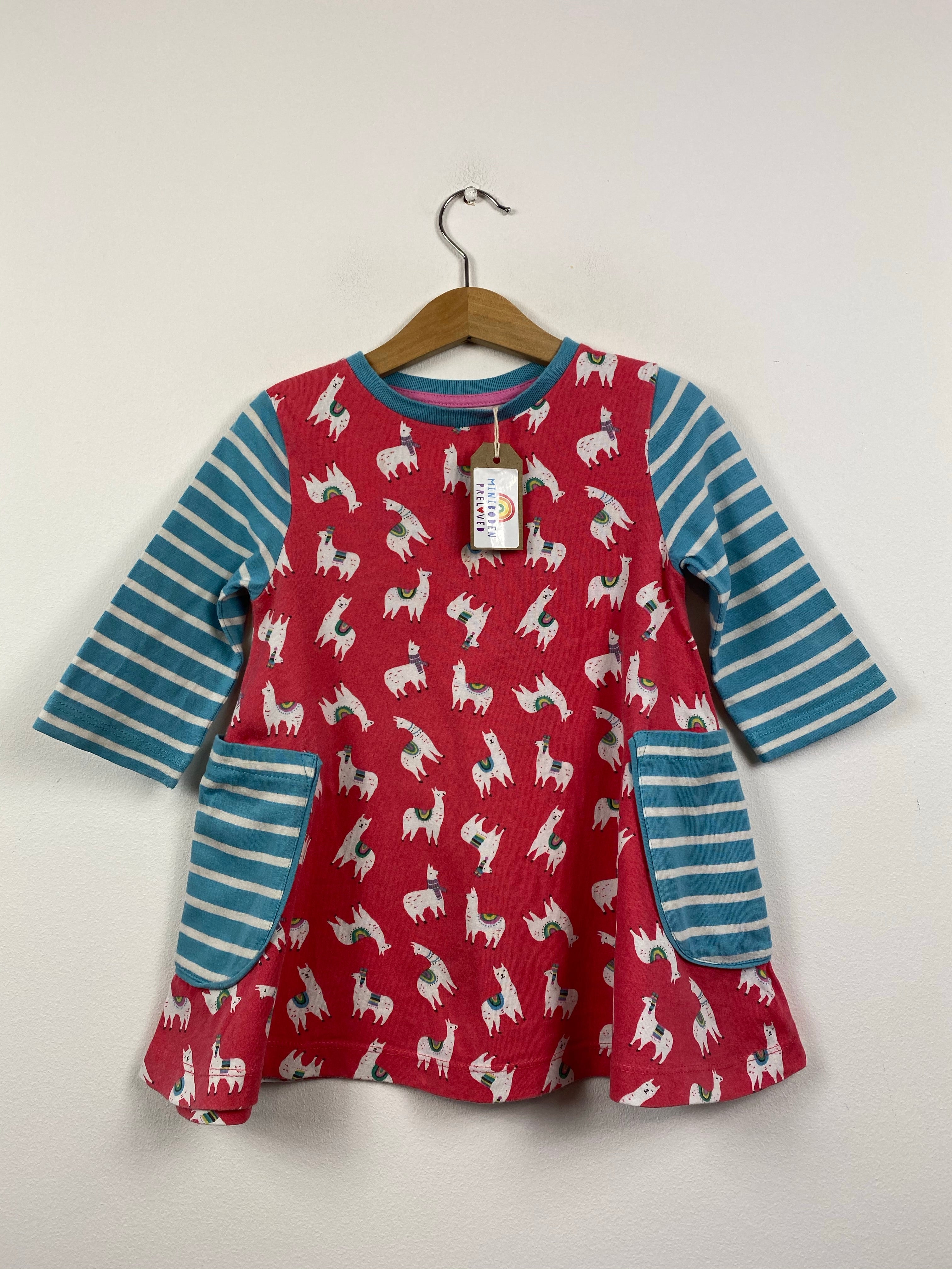 mini boden llama dress