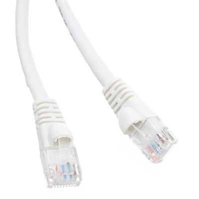14ft Molded Boot Cat5e White Ethernet Patch Cable