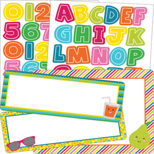 School Tools Letters and Numbers Sticker Pack