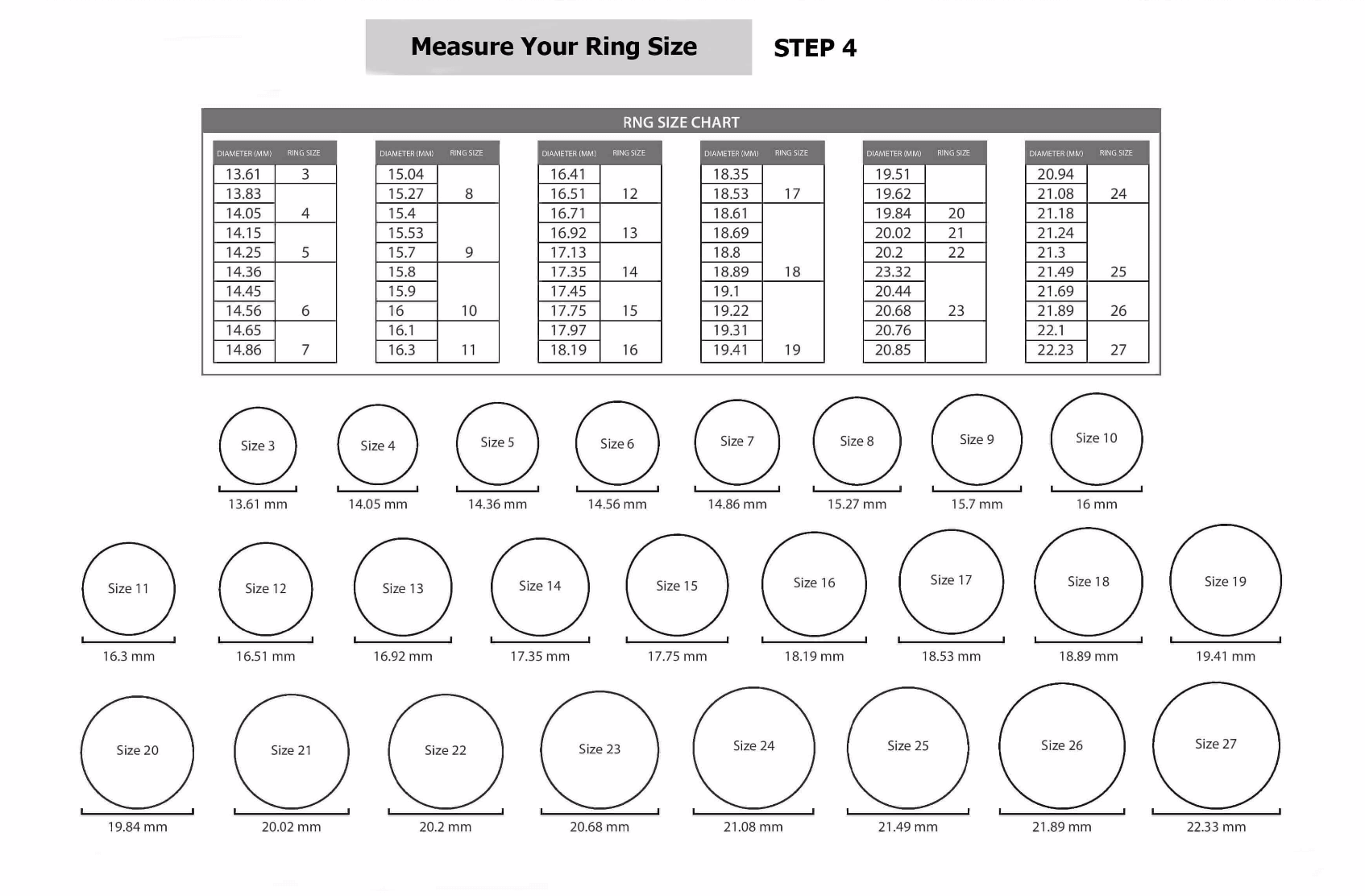 Ring Size Guide 4