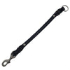 GSS - 16" Leather Tab with Stainless-Steel Clasp and O-Ring Pet Leashes German Shepherd Shop Black 