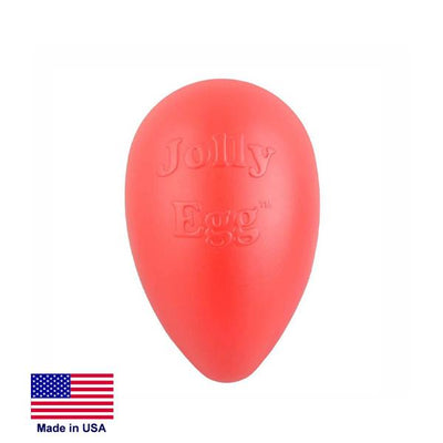 Jolly Pets - Jolly Egg Dog Toy Red / 8 in