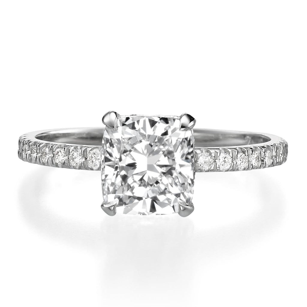 2.02 ct Cushion Cut Diamond Engagement Ring – BenzDiamonds