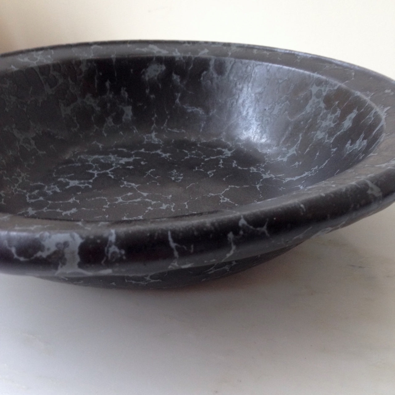 black agate serving bowl