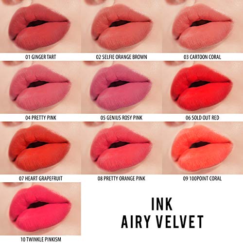 Peripera Ink Airy Velvet Ad 10 Colors Makeup World Pakistan
