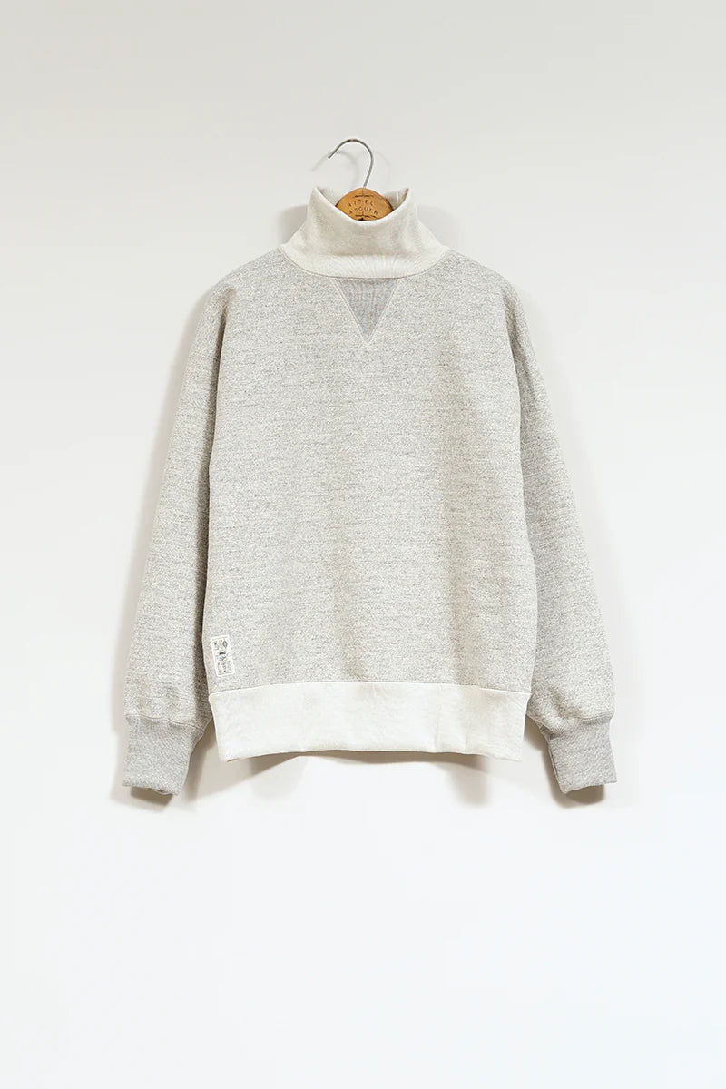 Nigel Cabourn - HIGH NECK SWEAT SHIRT - GREY