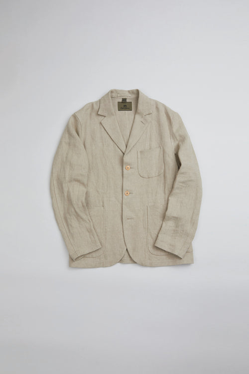 Nigel Cabourn - HOSPITAL JACKET - FRENCH LINEN IVORY