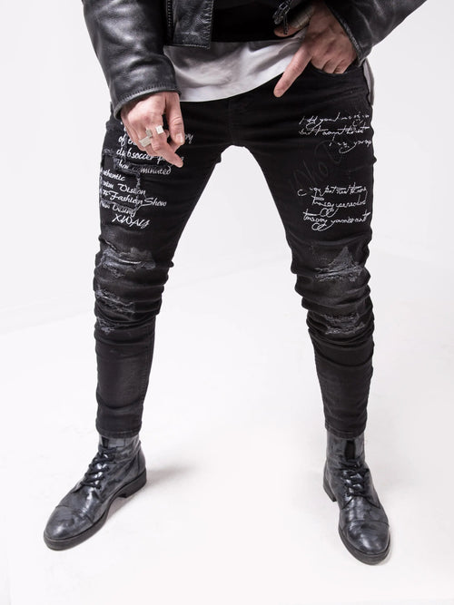 Jeans Black - Black Stone | Streetwear Jeans for men