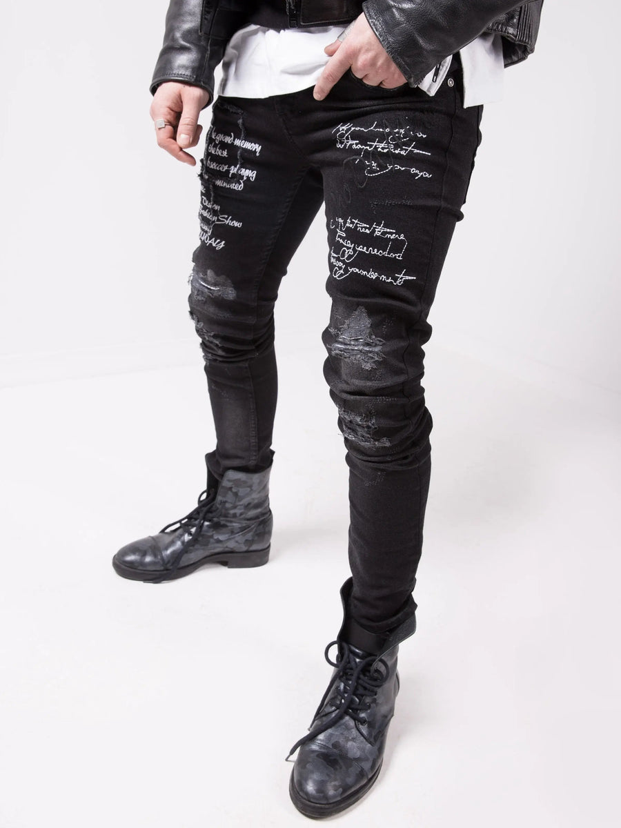 Jeans Black - Black Stone | Streetwear Jeans for men