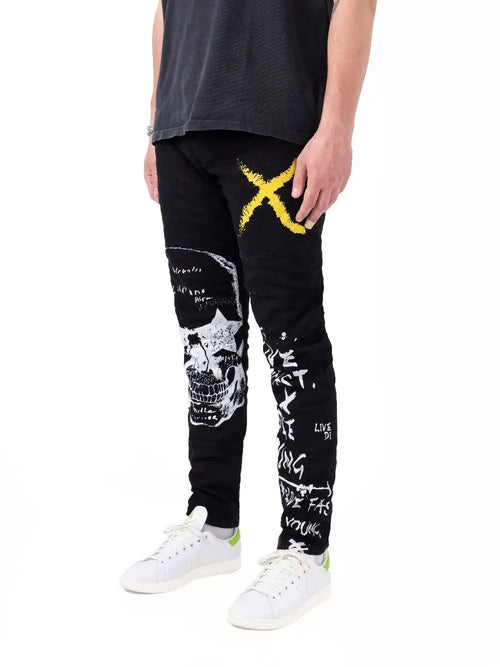 Men Skinny Black Jeans - Dean | Streetwear jeans for men