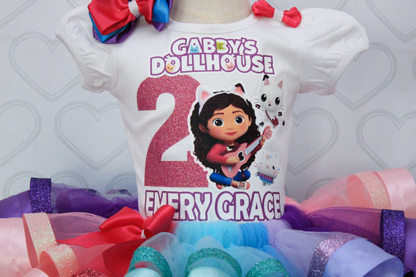 Gabby Dollhouse tutu set-Gabby Dollhouse outfit-Gabby Dollhouse dress –  Pink Toes & Hair Bows