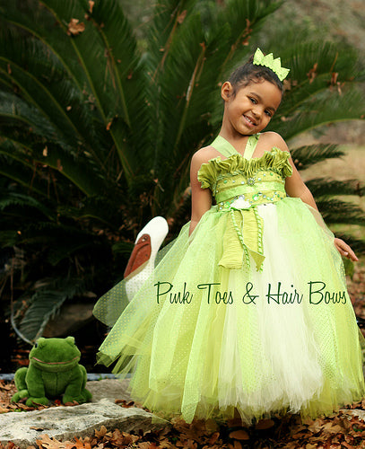Princess Tiana Tutu Dress – Pink Toes 